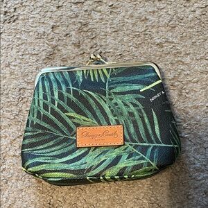 Dooney & Bourke Tropical Leaf Print Coin Purse